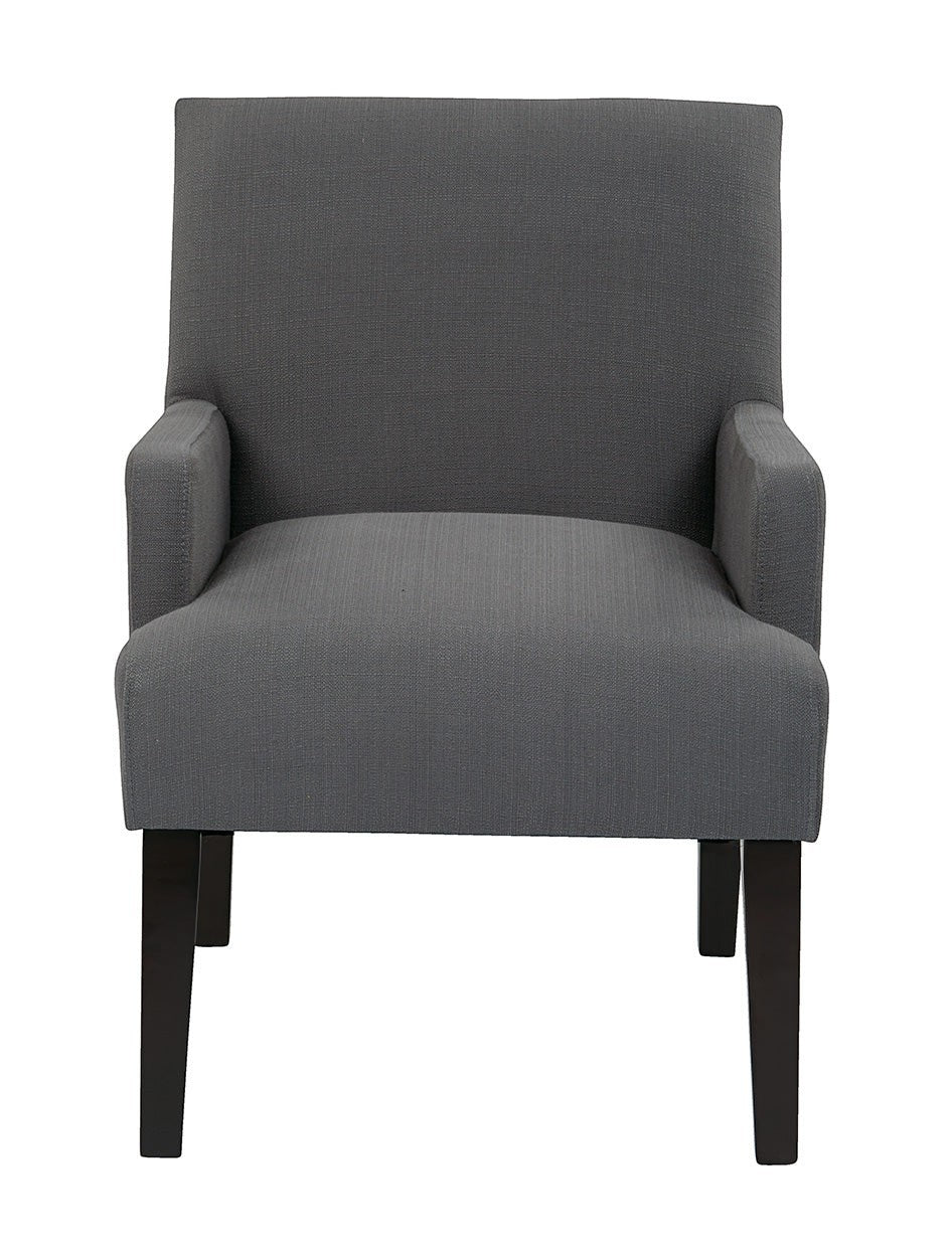 Valiant Products Bombo lounge chair in charcoal high performance fabric with espresso finished wooden legs