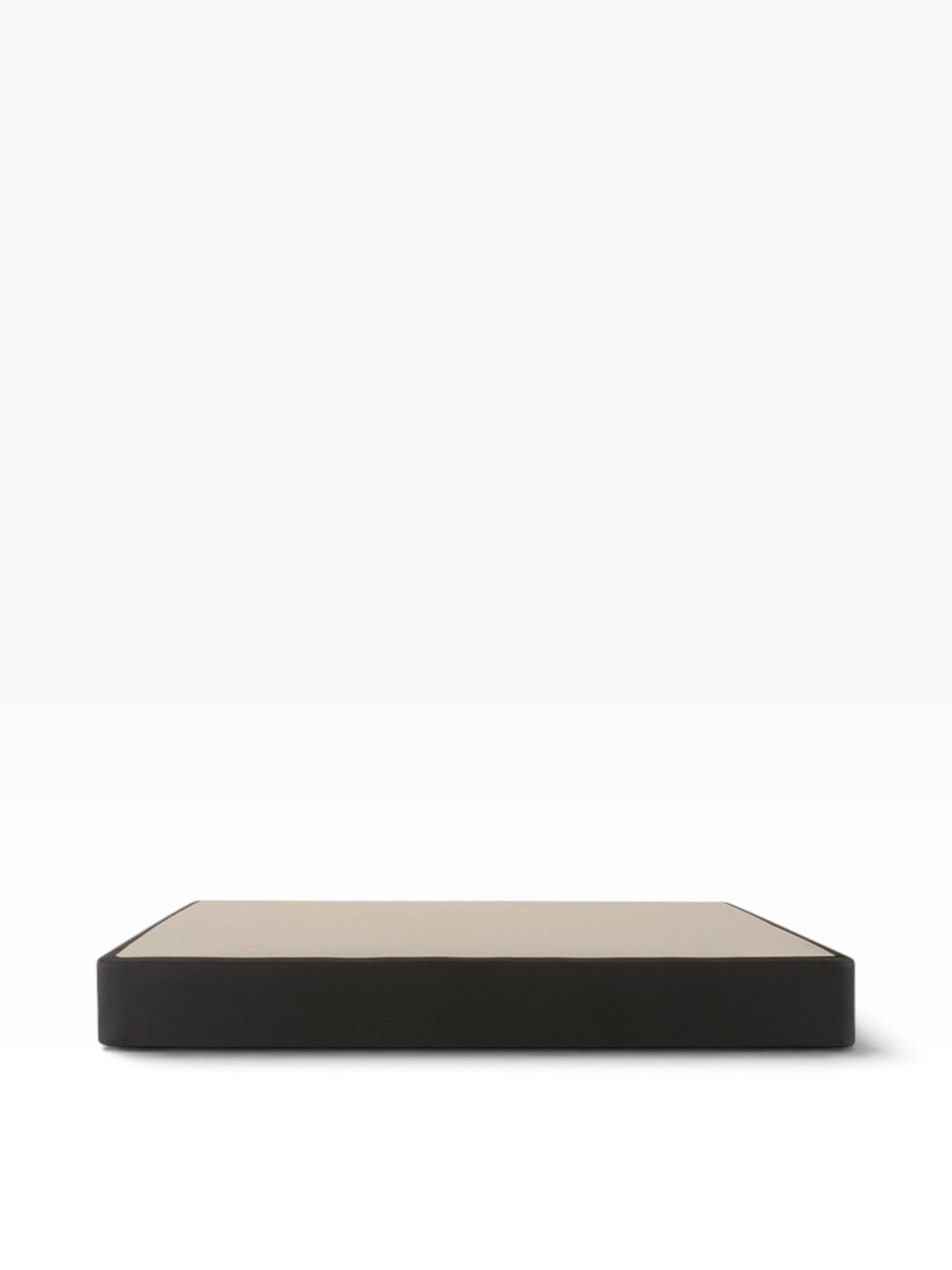 Valiant Products 7-inch no-skid mattress foundation with a black upholstered base and neutral top surface