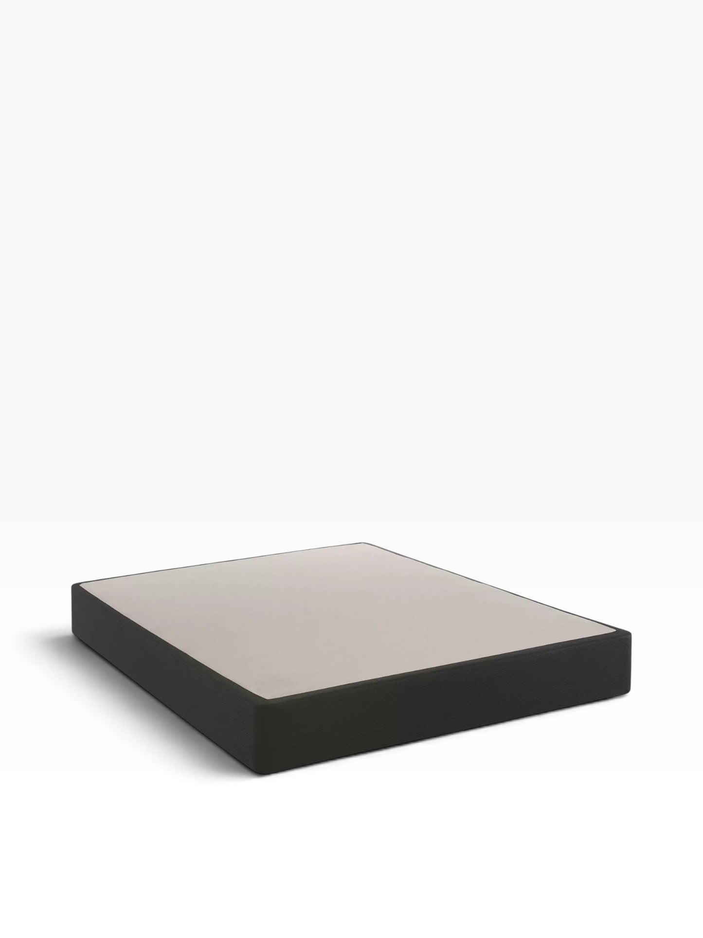 Valiant Products 9-inch no-skid mattress foundation with a grey top and black sides for Sealy mattresses