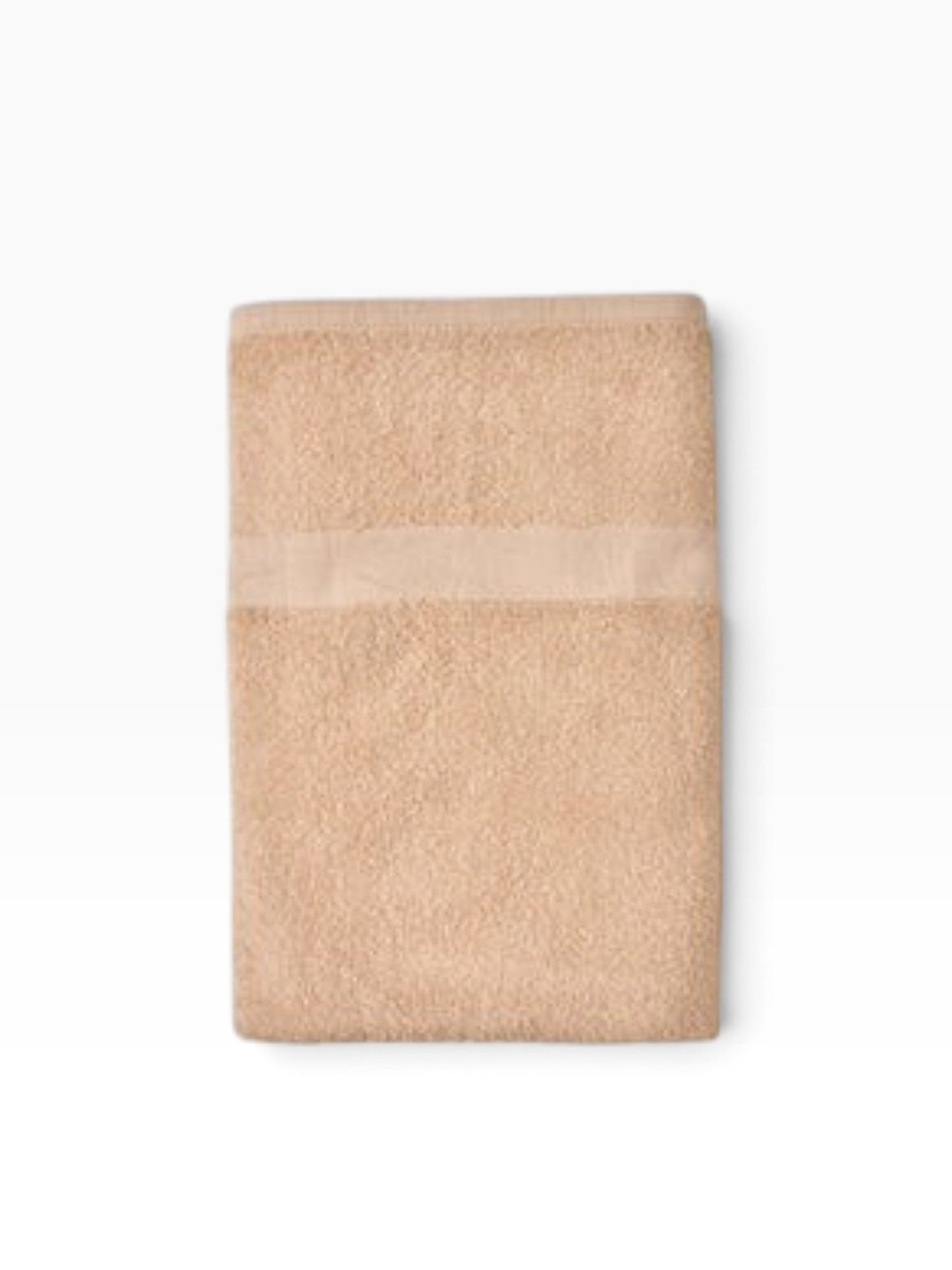 Valiant Products Unity CAM border hand towel in a soft beige cotton blend with a classic institutional design
