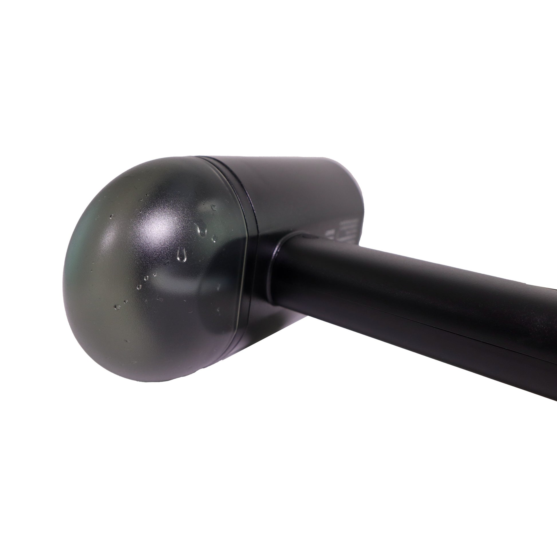 Valiant Products black handheld garment steamer with a sleek, compact design for efficient wrinkle removal.
