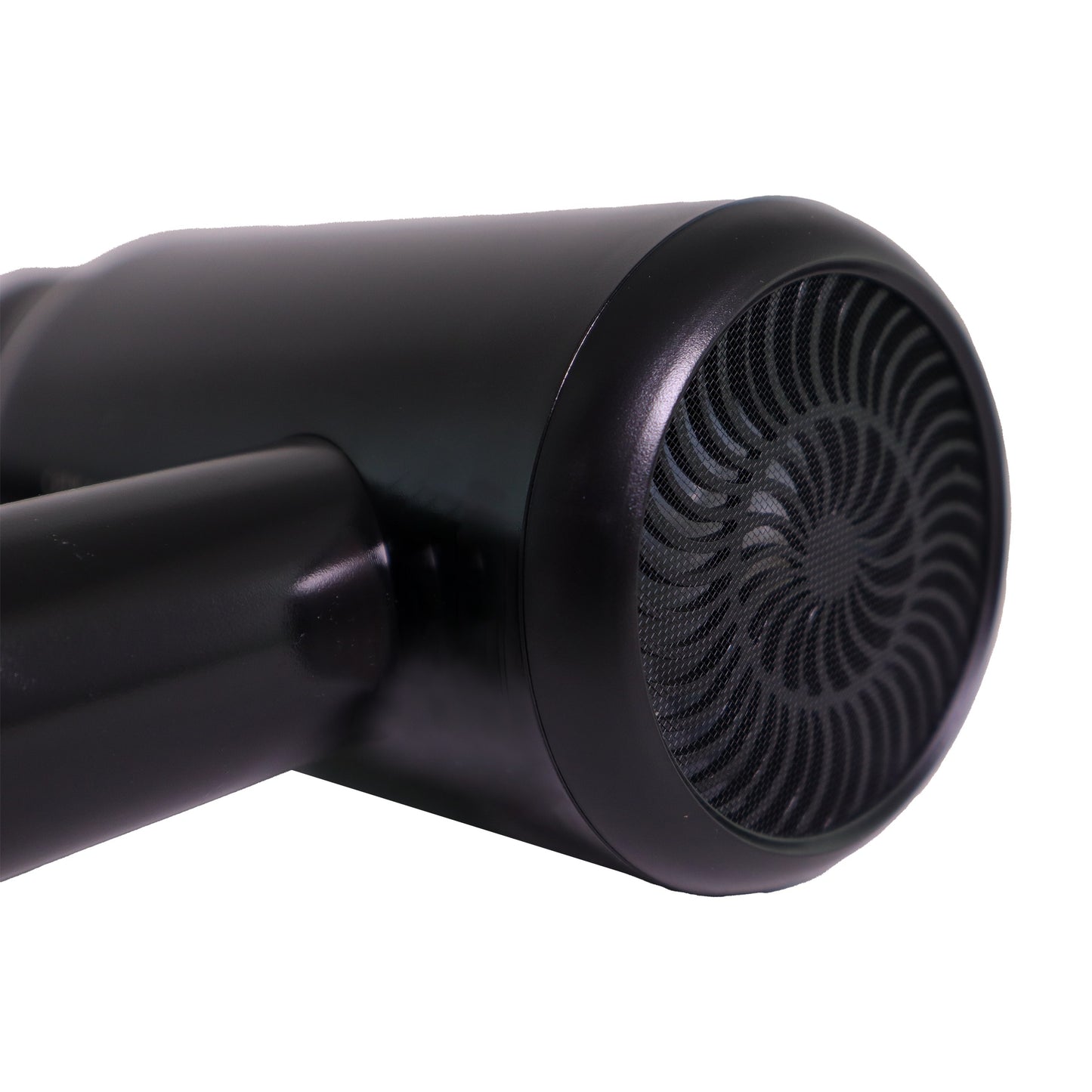 Valiant Products 1875 watt black handheld hotel hair dryer showing the intensive air inlet and sleek design