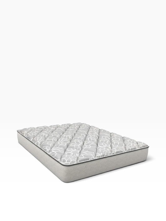 Valiant Products Bremen 6-inch cushion firm all-foam mattress with antimicrobial knit fabric and gel-infused layers.