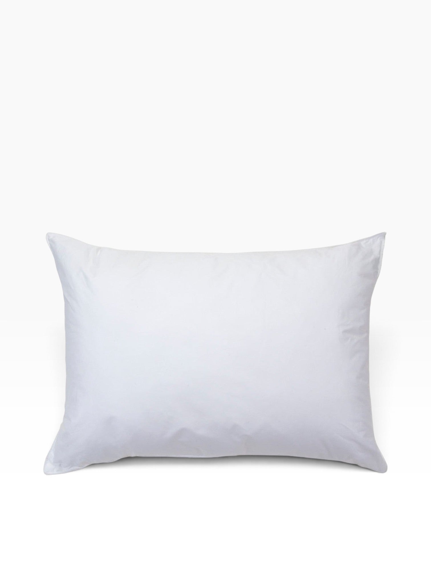 Valiant Products Brentwood white hotel-quality cluster fiber pillow with a soft cotton-polyester blend cover.