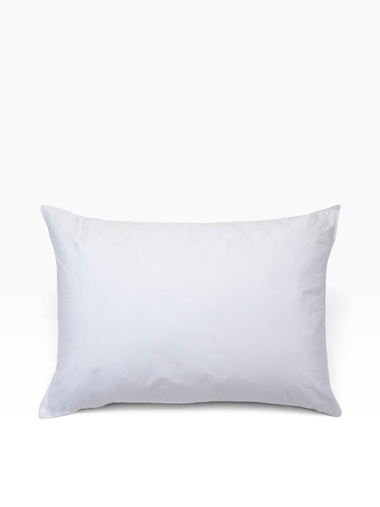 Valiant Products Brentwood white hotel-quality cluster fiber pillow with a soft cotton-polyester blend cover.