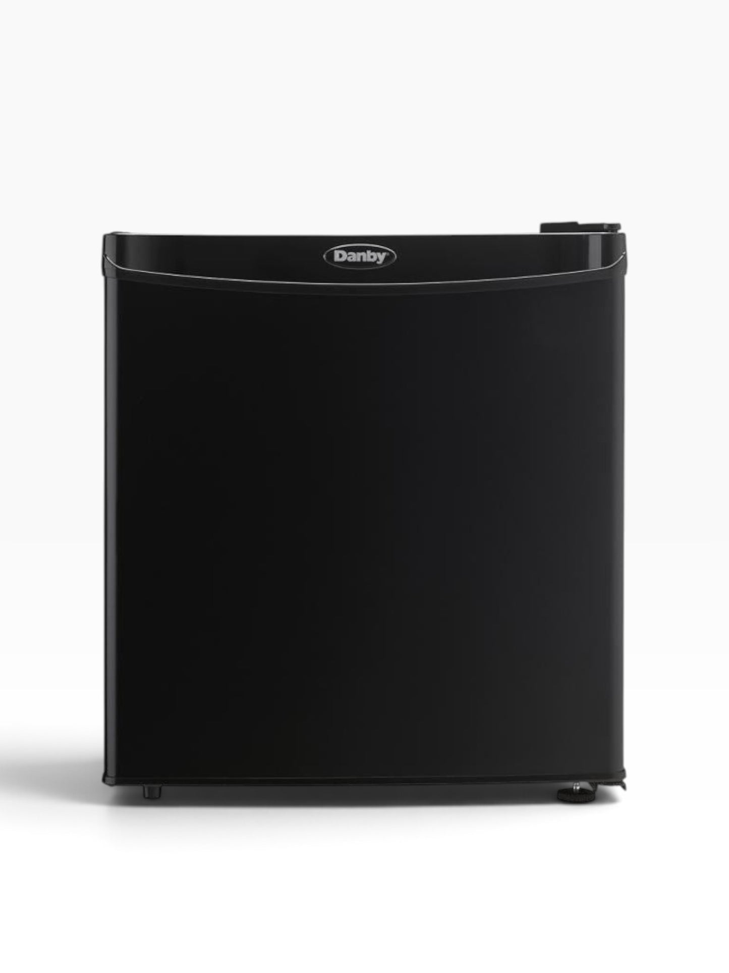 Valiant Products Danby 1.6 cu. ft. compact black refrigerator with integrated door handle and sleek design