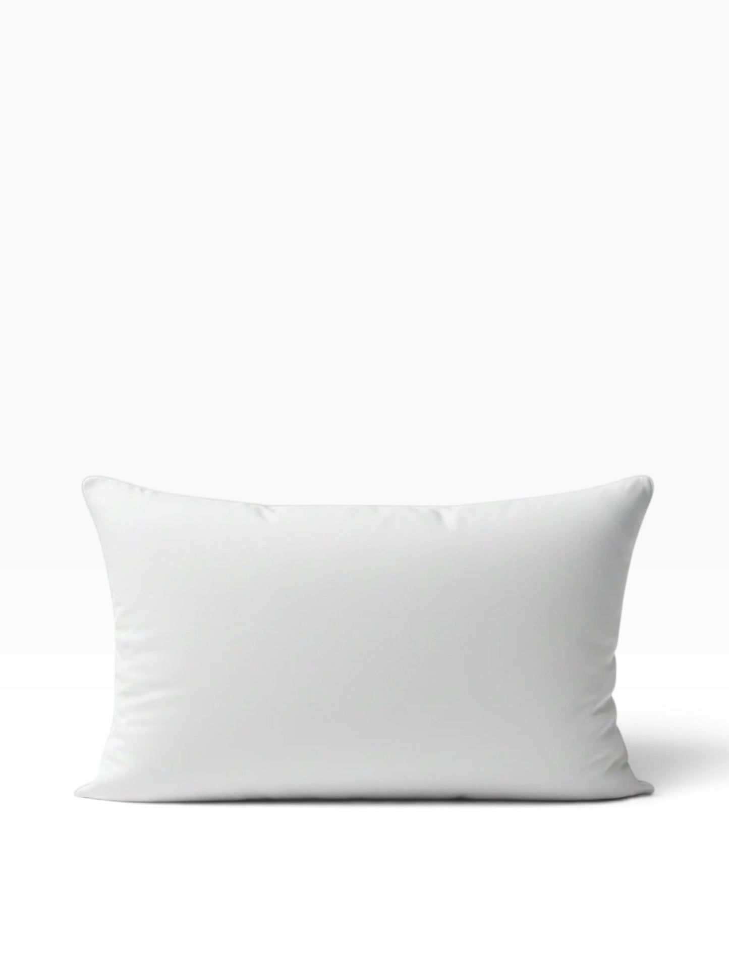 Valiant Products Five Star firm gel pillow in white with piped cord edges and a plush, cloud-like finish.