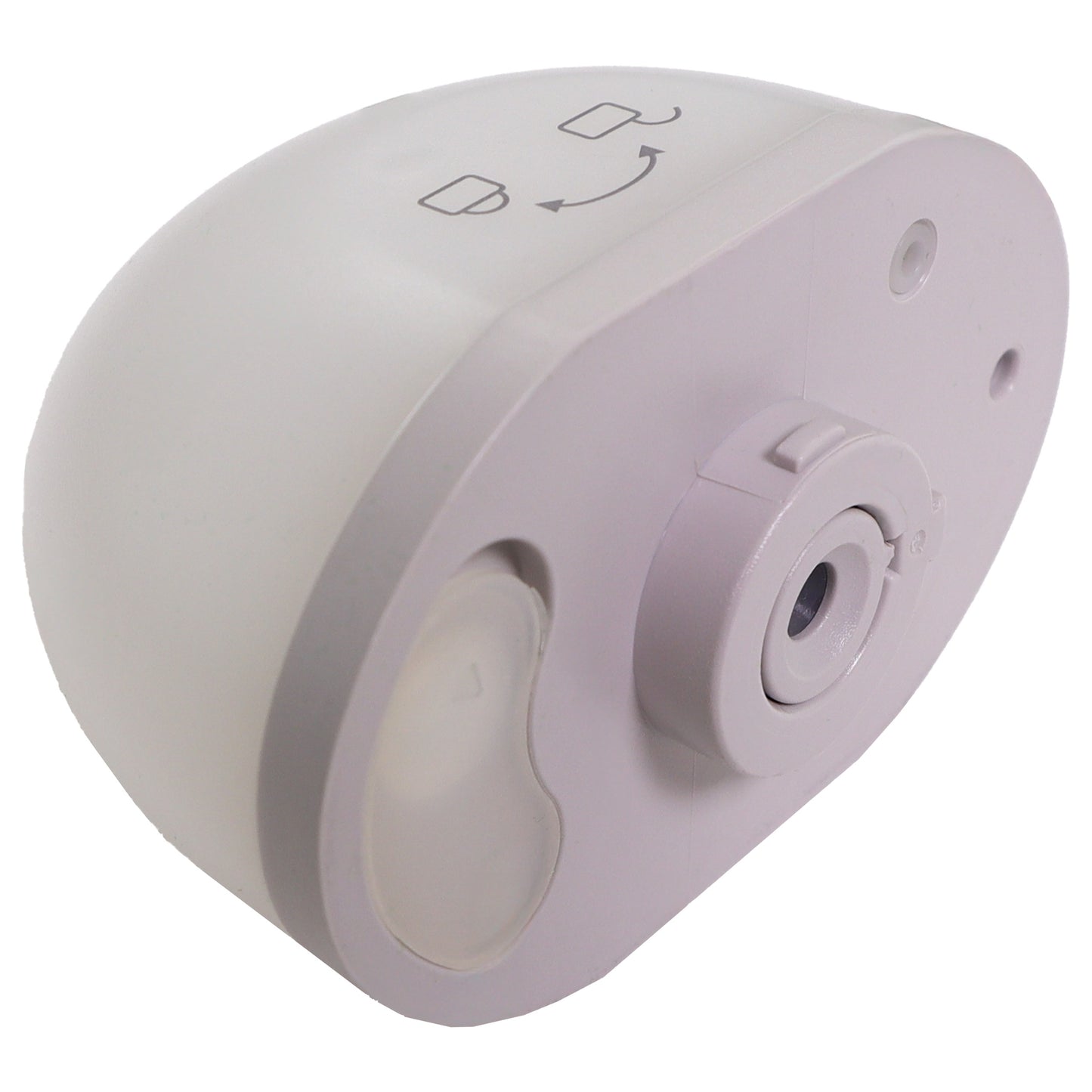 Valiant Products gray garment steamer component with a non-stick base plate and one-button steam system