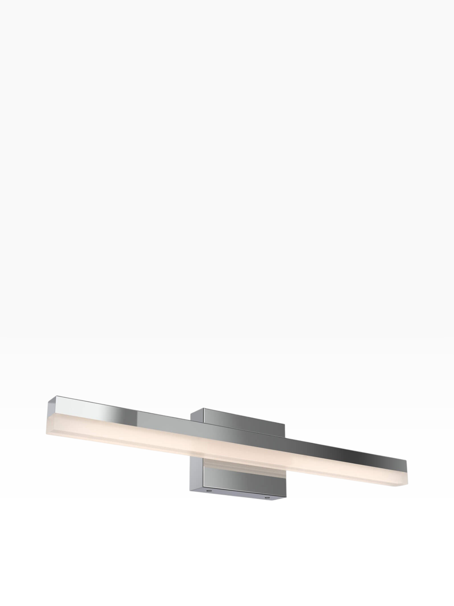 Valiant Products Hanova LED vanity light in a sleek chrome finish with a modern minimalist linear design.
