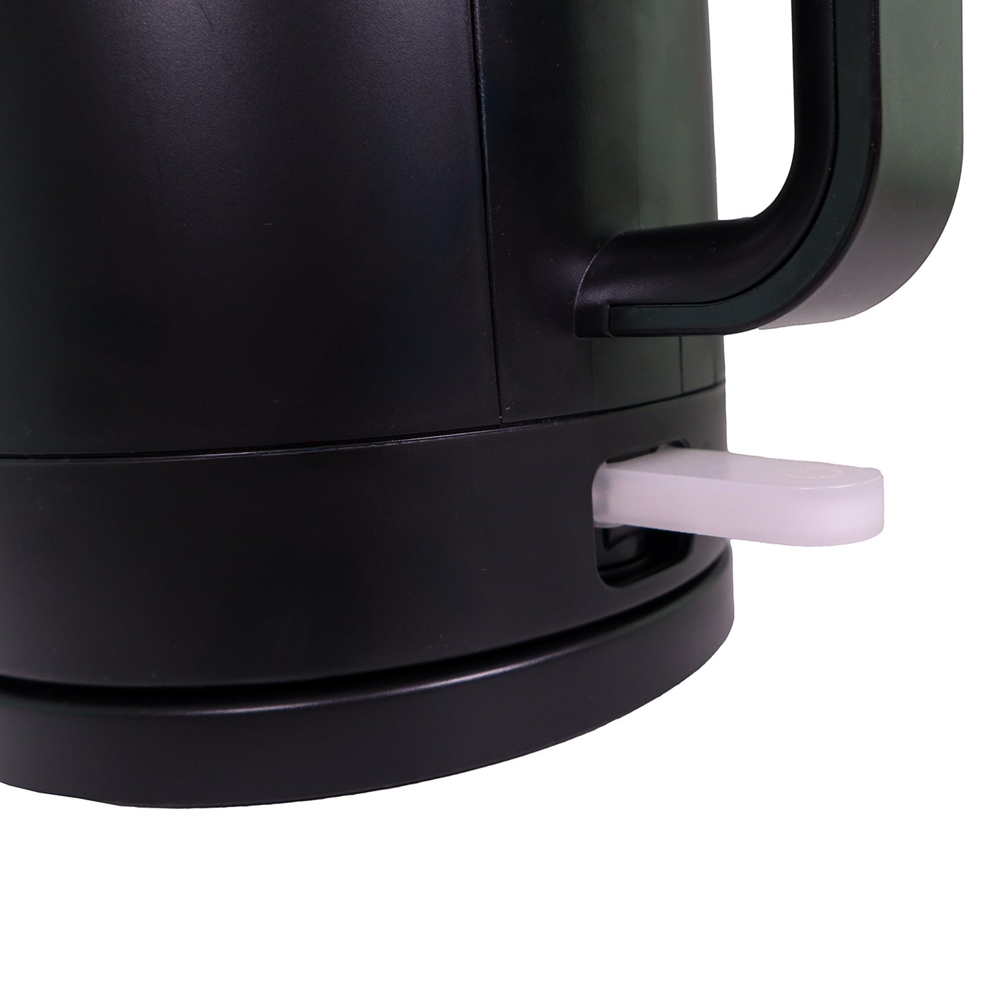 Valiant Products K-100 black electric kettle base with a white power switch detail