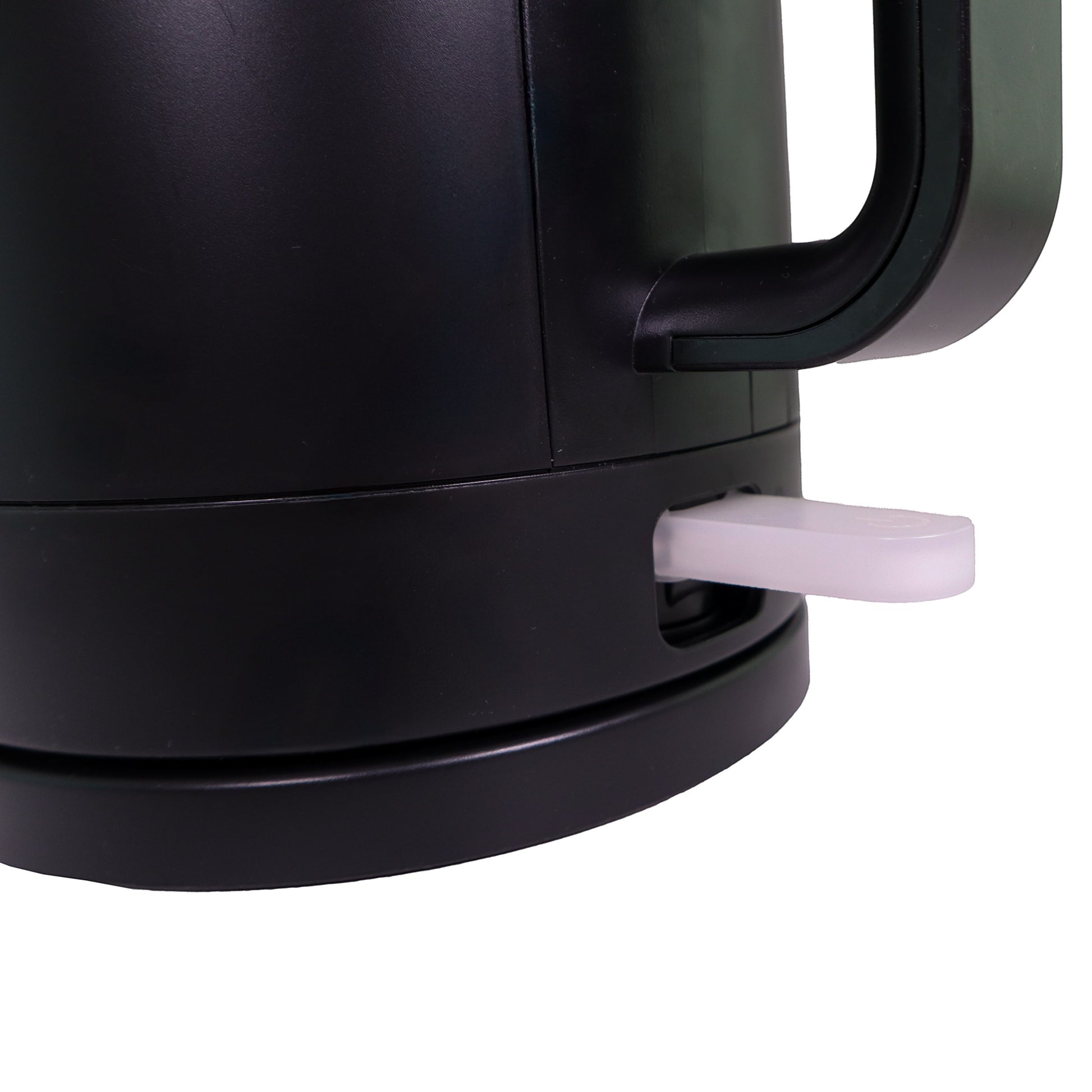 Valiant Products K-100 black electric kettle base with a white power switch detail