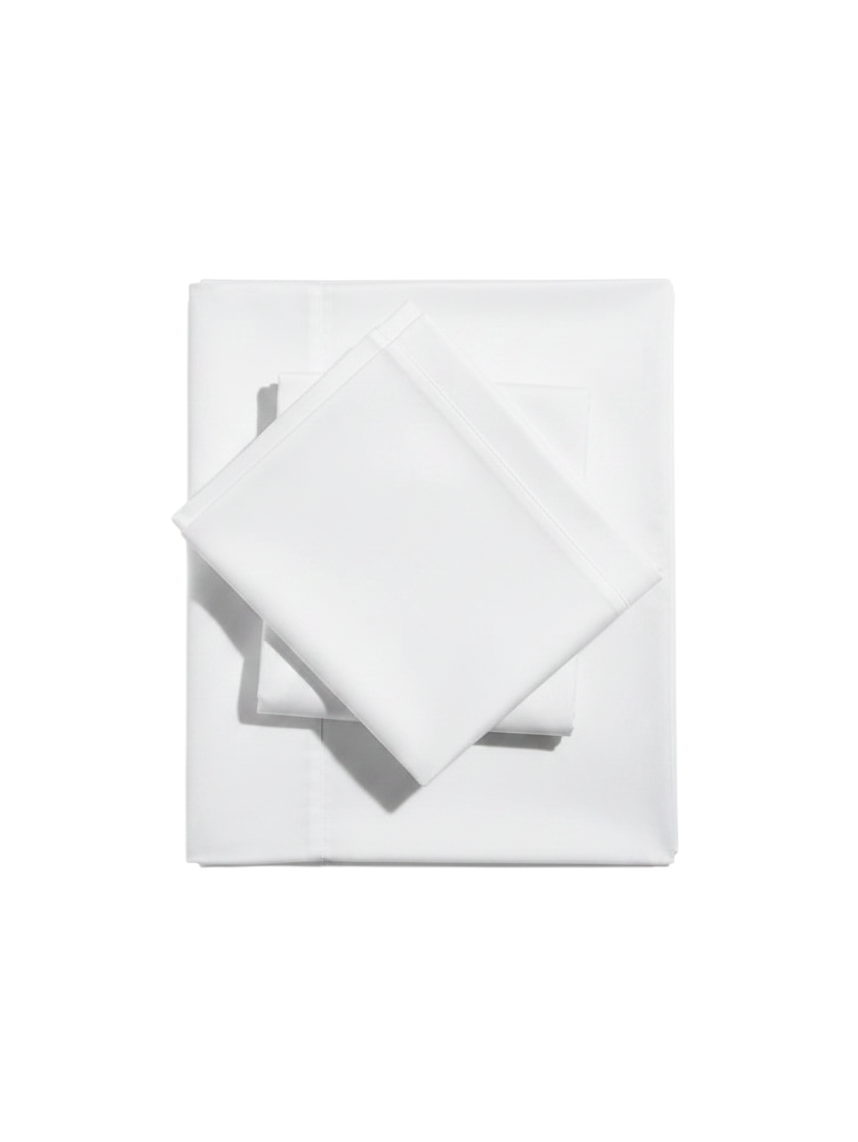 Valiant Products Martex Ultra Touch Suites white brushed microfiber pillowcases with a traditional 4-inch Z-hem.