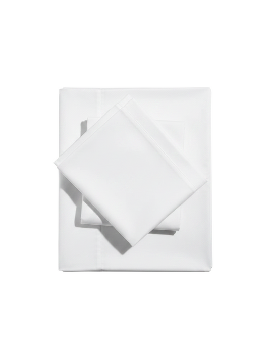 Valiant Products Martex Ultra Touch Suites white brushed microfiber pillowcases with a traditional 4-inch Z-hem.