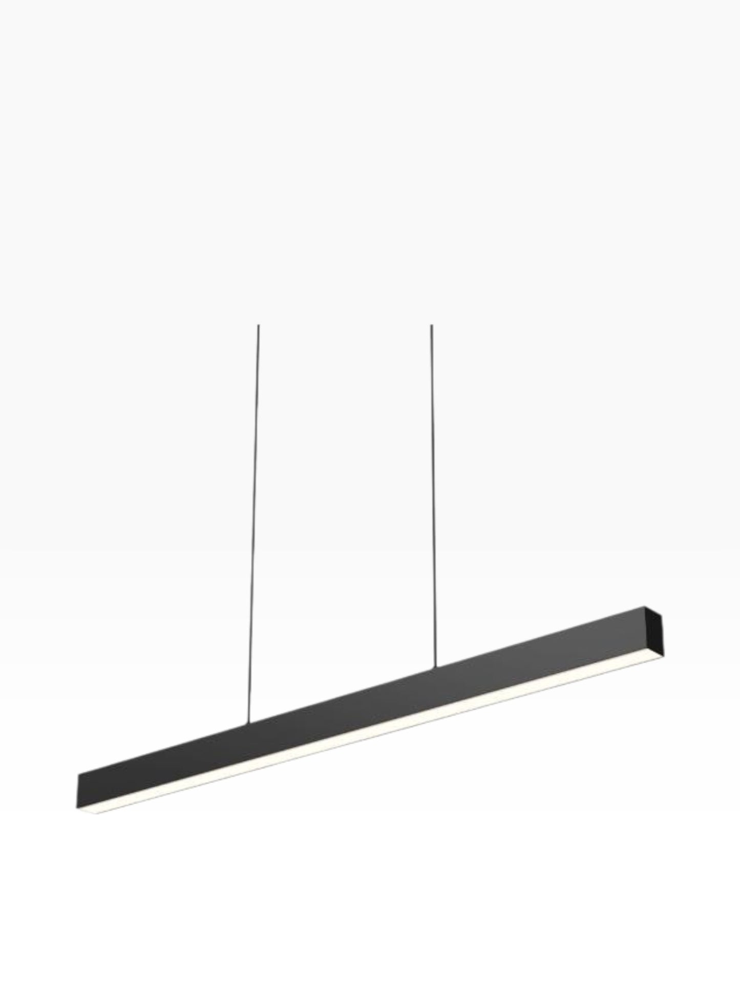 Valiant Products Thread modular LED pendant light fixture in matte black with a sleek linear design.