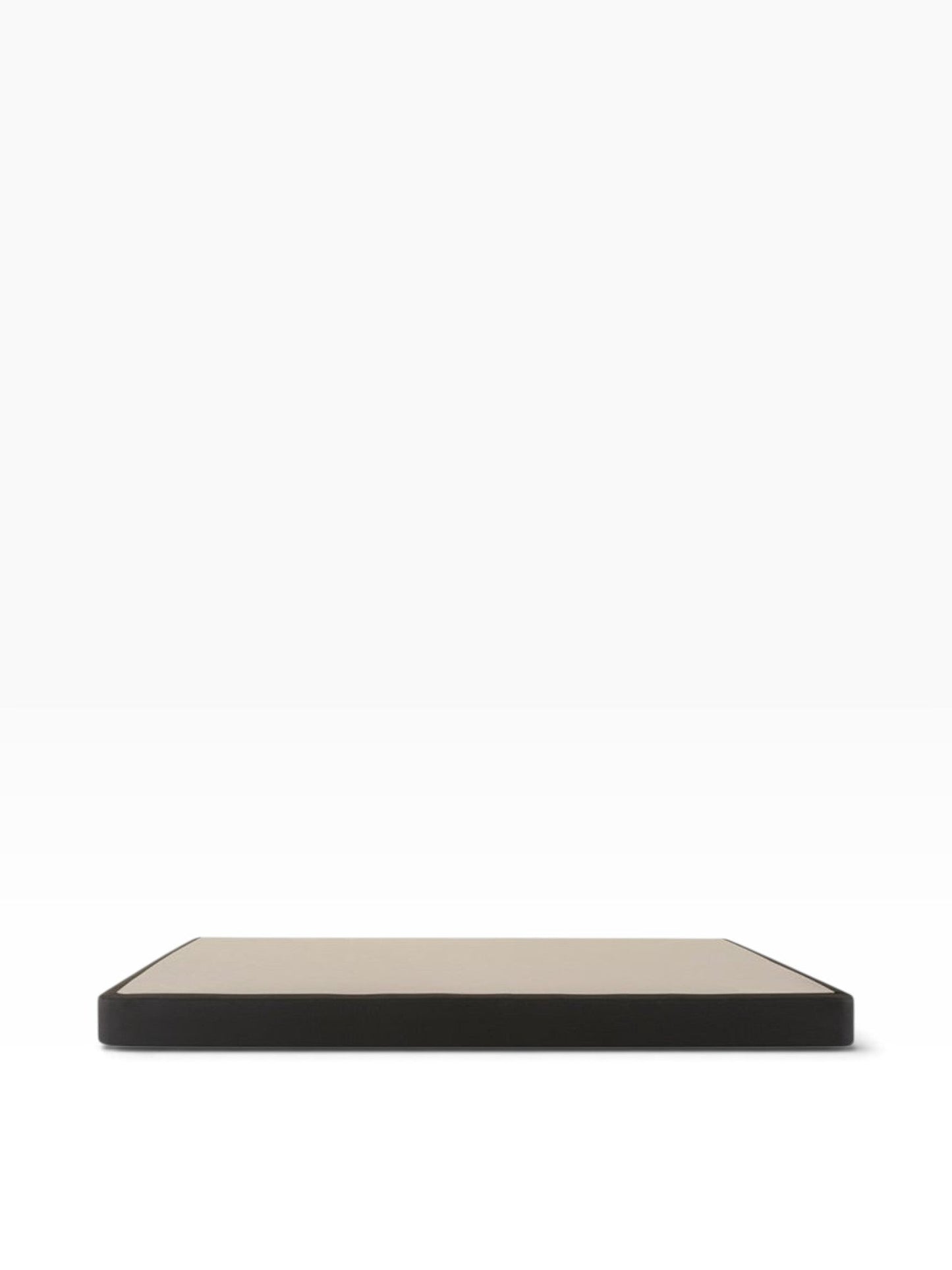Valiant Products 5.5-inch no-skid mattress foundation with a neutral beige top and dark grey border.