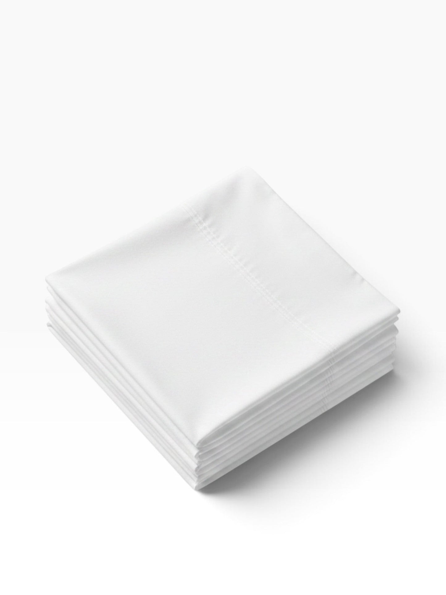 Valiant Products Simplicity 180 thread count white fitted sheet in a crisp percale weave for institutional use.