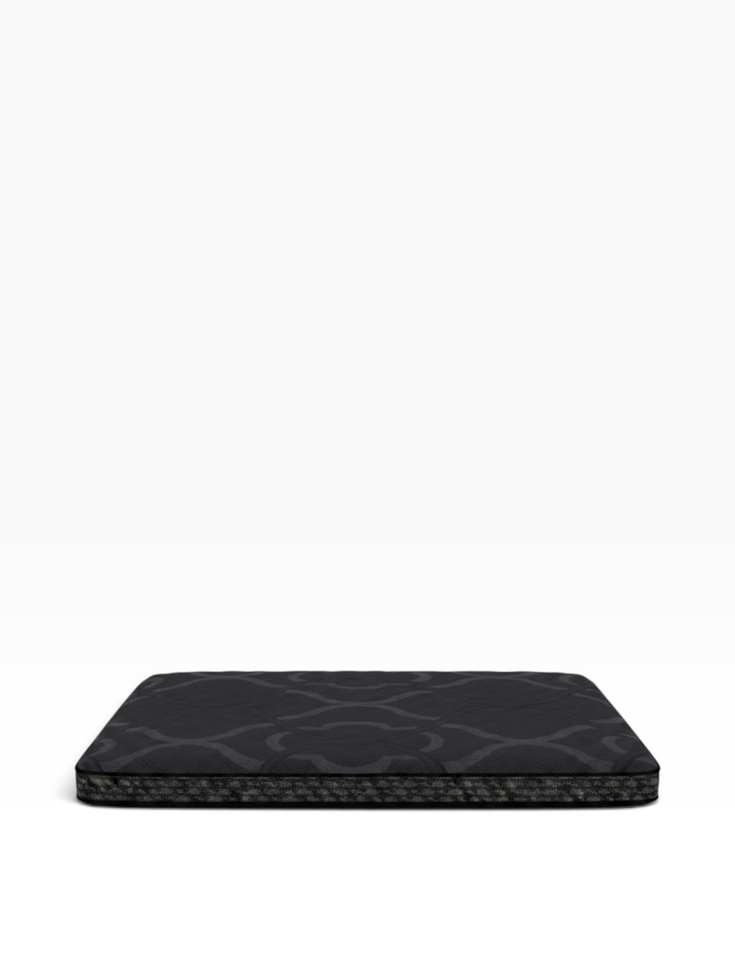 Valiant Products flat pack sofa sleeper mattress with black damask fabric and cooling gel memory foam layer