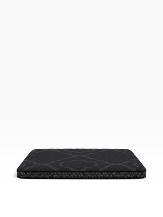 Valiant Products flat pack sofa sleeper mattress with black damask fabric and cooling gel memory foam layer