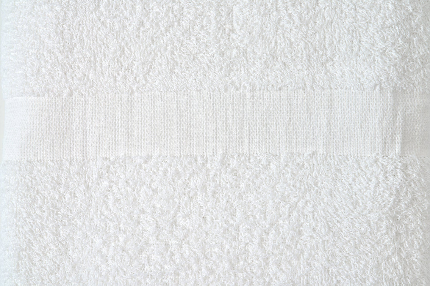 Valiant Products white cotton bath mat featuring a classic cam border design with plush ring spun loops