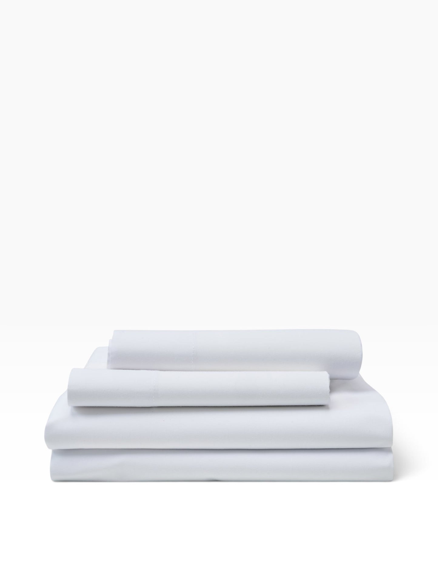 Valiant Products Royal Suite white cotton-blend pillowcases with a 300 thread count and elegant hem detail.