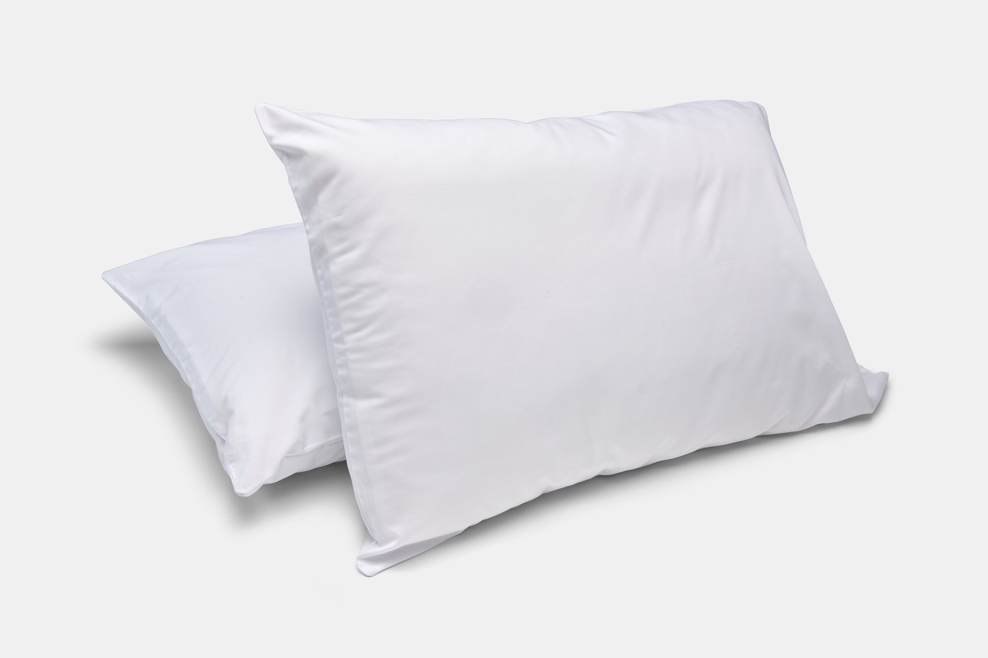 Valiant Products 300 thread count white cotton sateen pillowcases with a smooth and luxurious finish