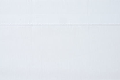Valiant Products white T-200 thread count flat sheet with durable stitching and a crisp percale weave finish