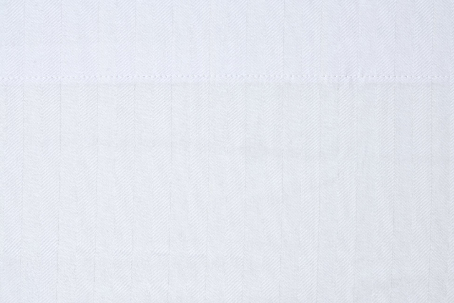 Valiant Products white striped 250 thread count cotton-polyester percale fitted sheet fabric with smooth finish