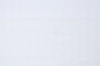 Valiant Products bright white 250 thread count cotton-rich pillowcase with a subtle woven satin stripe pattern